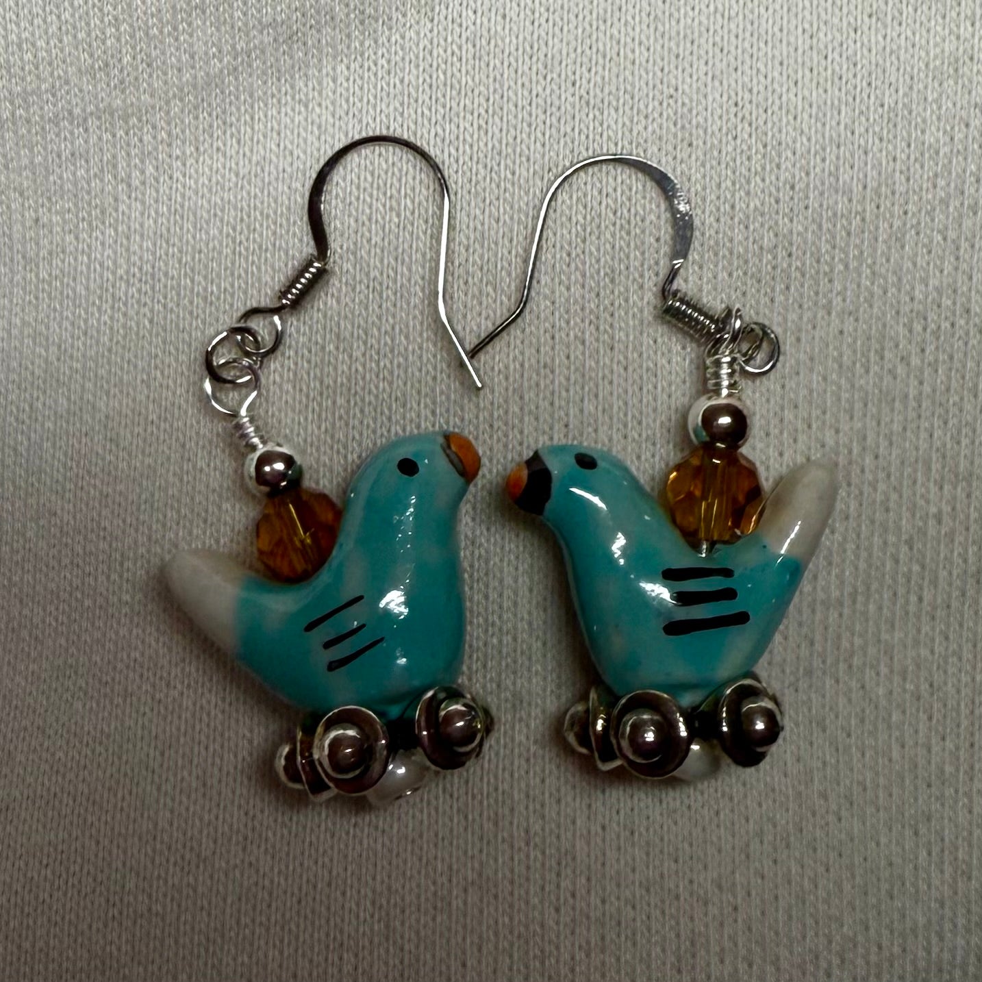 Blue Bird Earrings