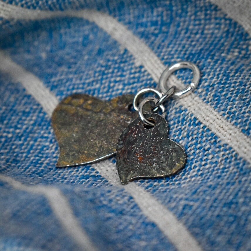 Sterling Silver Double Hearts Pendant